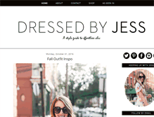 Tablet Screenshot of dressedby-jess.com